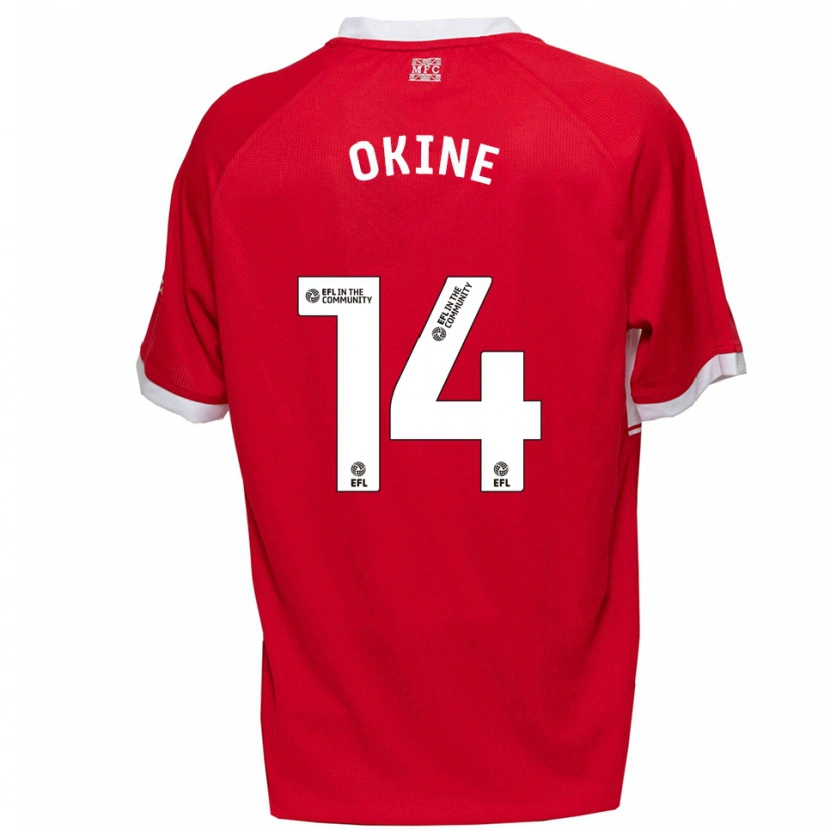 Danxen Herren William Okine #14 Rot Weiß Heimtrikot Trikot 2025/26 T-Shirt Schweiz
