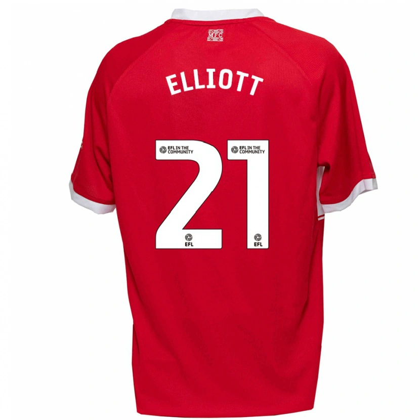 Danxen Herren Felix Elliott #21 Rot Weiß Heimtrikot Trikot 2025/26 T-Shirt Schweiz