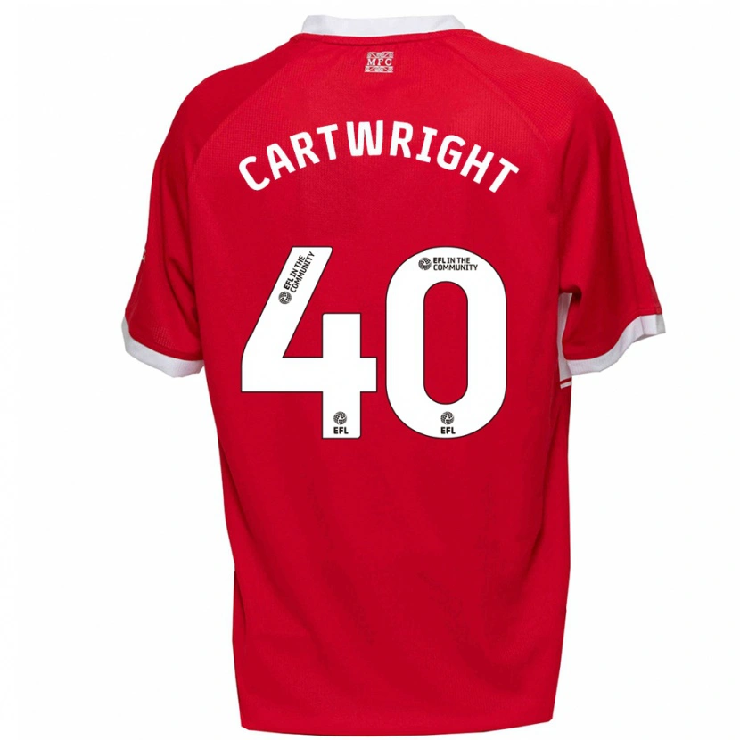 Danxen Herren Finlay Cartwright #40 Rot Weiß Heimtrikot Trikot 2025/26 T-Shirt Schweiz