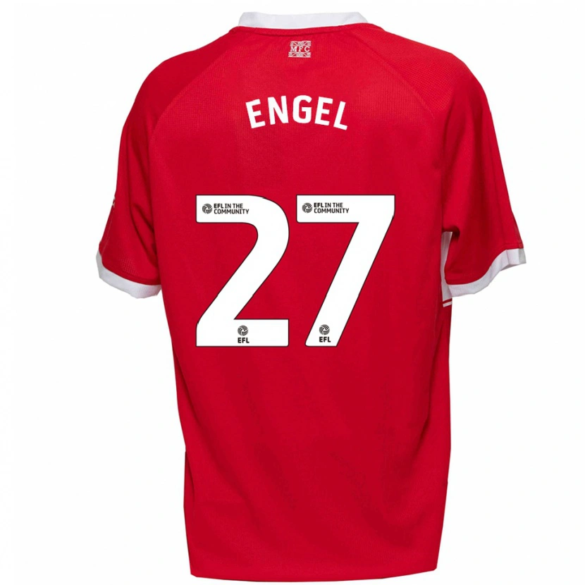 Danxen Herren Lukas Engel #27 Rot Weiß Heimtrikot Trikot 2025/26 T-Shirt Schweiz
