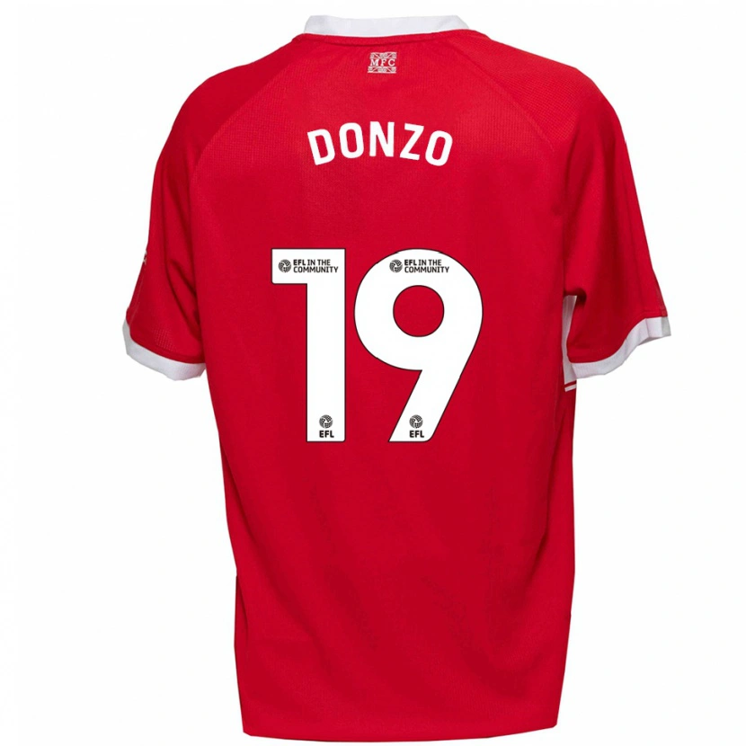 Danxen Herren Jolie Donzo #19 Rot Weiß Heimtrikot Trikot 2025/26 T-Shirt Schweiz