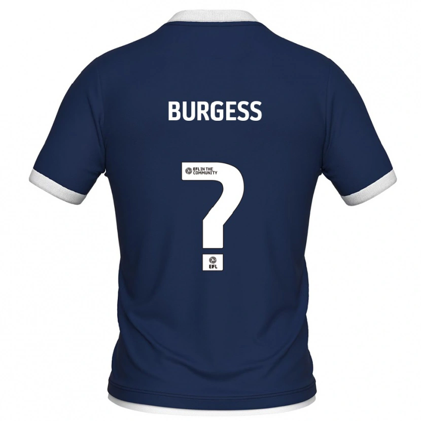 Danxen Herren Billy Burgess #0 Marine Weiß Heimtrikot Trikot 2025/26 T-Shirt Schweiz