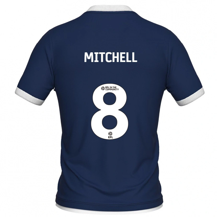 Danxen Herren Billy Mitchell #8 Marine Weiß Heimtrikot Trikot 2025/26 T-Shirt Schweiz