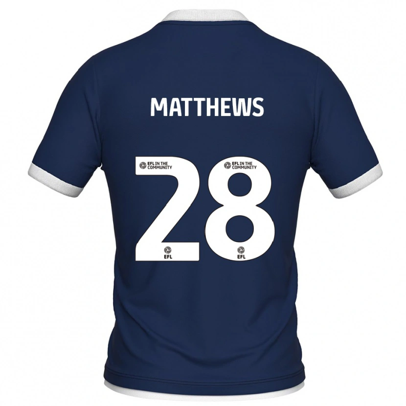 Danxen Herren Ajay Matthews #28 Marine Weiß Heimtrikot Trikot 2025/26 T-Shirt Schweiz