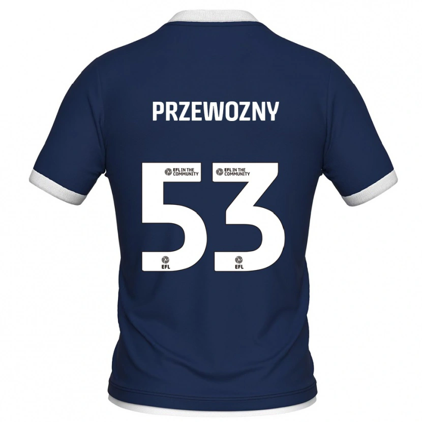 Danxen Herren Jakub Przewozny #53 Marine Weiß Heimtrikot Trikot 2025/26 T-Shirt Schweiz