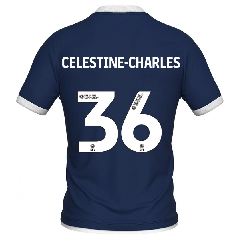 Danxen Herren Jaiden Celestine-Charles #36 Marine Weiß Heimtrikot Trikot 2025/26 T-Shirt Schweiz