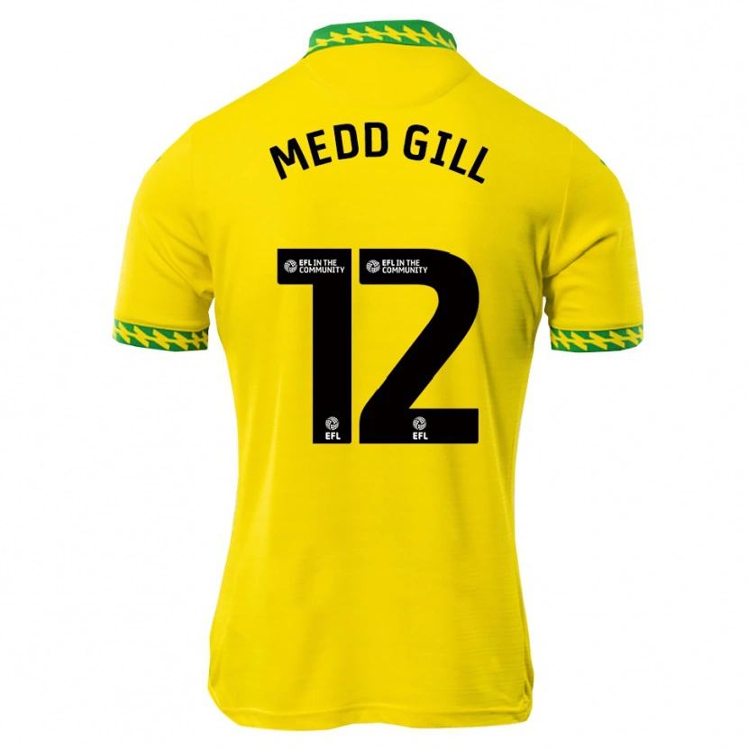 Danxen Herren Tamsin Medd-Gill #12 Weiß Grün Heimtrikot Trikot 2025/26 T-Shirt Schweiz