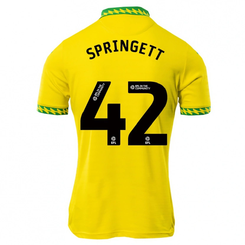 Danxen Herren Tony Springett #42 Weiß Grün Heimtrikot Trikot 2025/26 T-Shirt Schweiz
