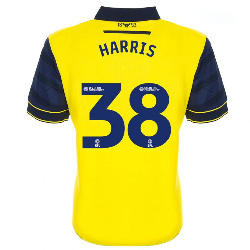 Danxen Herren Luke Harris #38 Gelb Marine Heimtrikot Trikot 2025/26 T-Shirt Schweiz