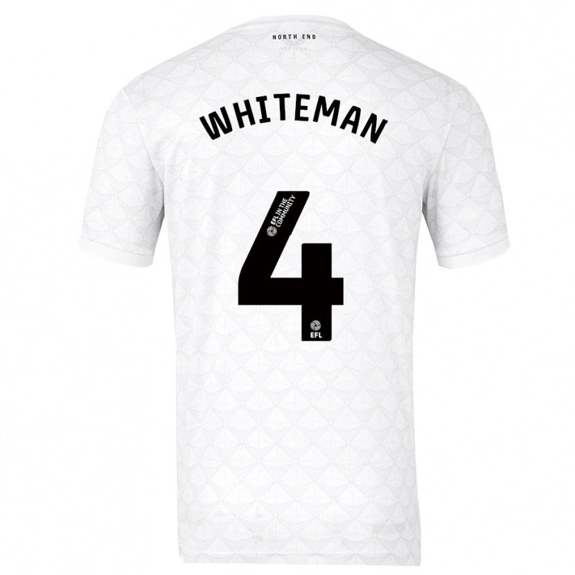 Danxen Herren Ben Whiteman #4 Weiß Rot Heimtrikot Trikot 2025/26 T-Shirt Schweiz