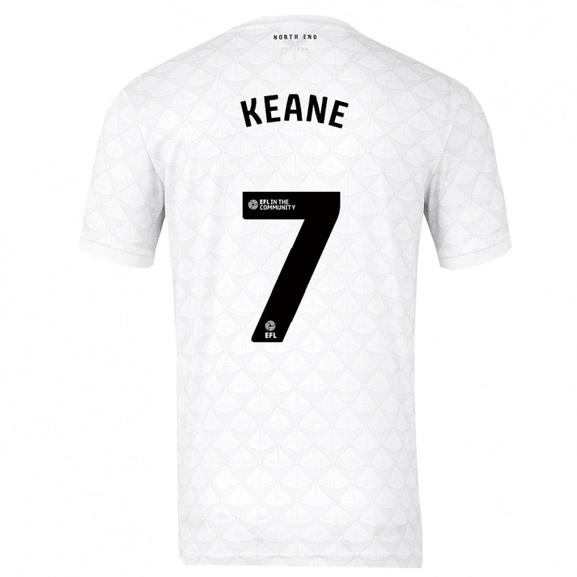 Danxen Herren Will Keane #7 Weiß Rot Heimtrikot Trikot 2025/26 T-Shirt Schweiz