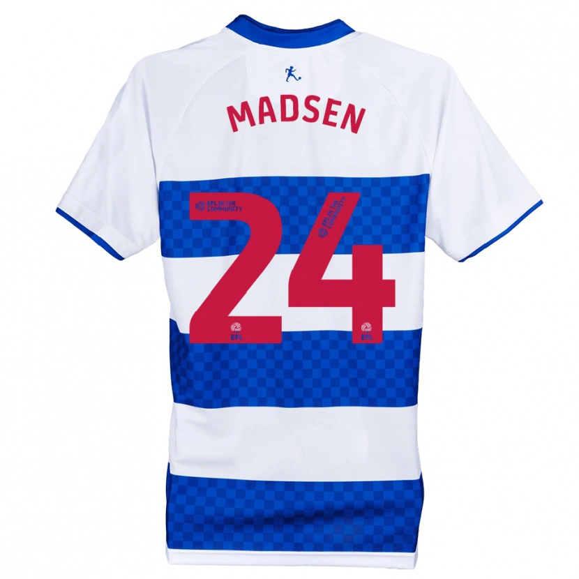 Danxen Herren Nicolas Madsen #24 Blau Weiß Heimtrikot Trikot 2025/26 T-Shirt Schweiz