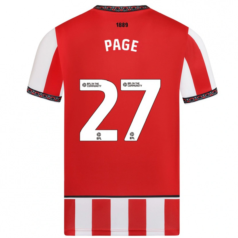 Danxen Herren Olivia Page #27 Rot Weiß Heimtrikot Trikot 2025/26 T-Shirt Schweiz