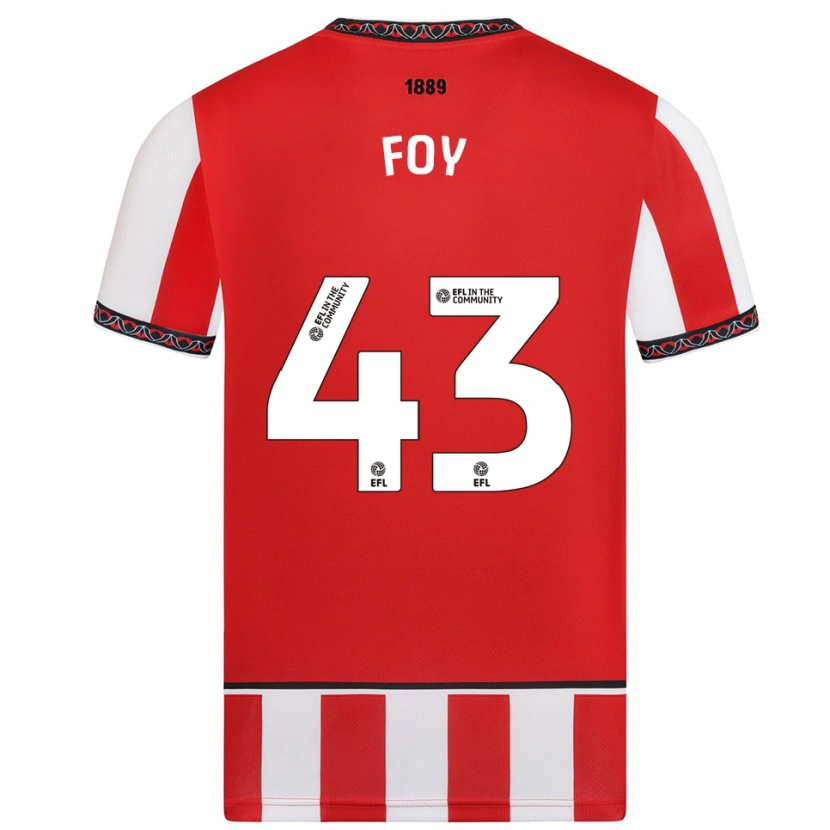 Danxen Herren Gus Foy #43 Rot Weiß Heimtrikot Trikot 2025/26 T-Shirt Schweiz