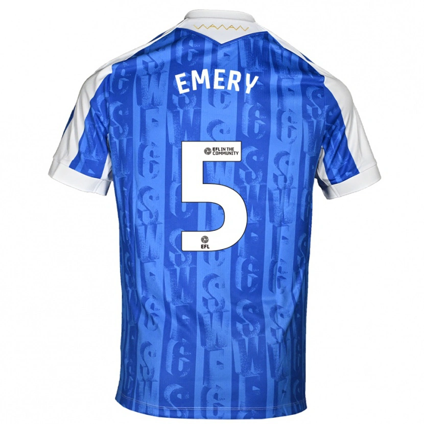 Danxen Herren Joe Emery #5 Blau Weiß Heimtrikot Trikot 2025/26 T-Shirt Schweiz