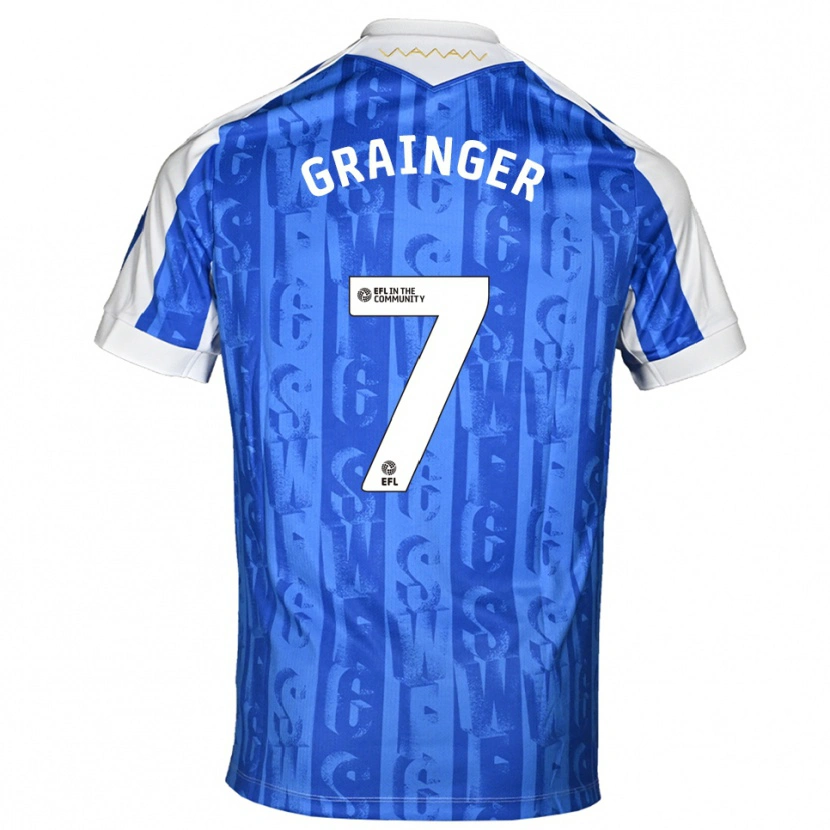 Danxen Herren William Grainger #7 Blau Weiß Heimtrikot Trikot 2025/26 T-Shirt Schweiz