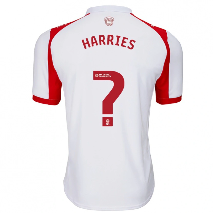 Danxen Herren Emma Harries #0 Weiß Rot Heimtrikot Trikot 2025/26 T-Shirt Schweiz