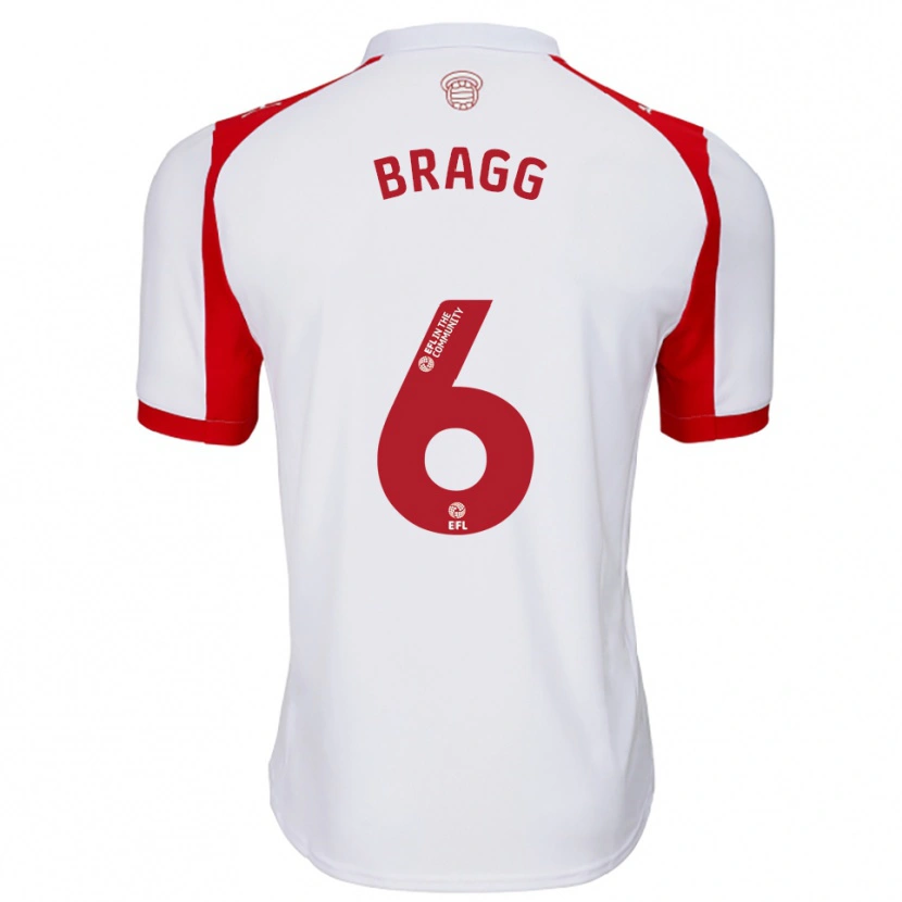 Danxen Herren Cameron Bragg #6 Weiß Rot Heimtrikot Trikot 2025/26 T-Shirt Schweiz