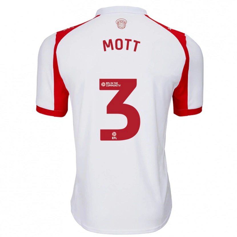 Danxen Herren Millicent Mott #3 Weiß Rot Heimtrikot Trikot 2025/26 T-Shirt Schweiz
