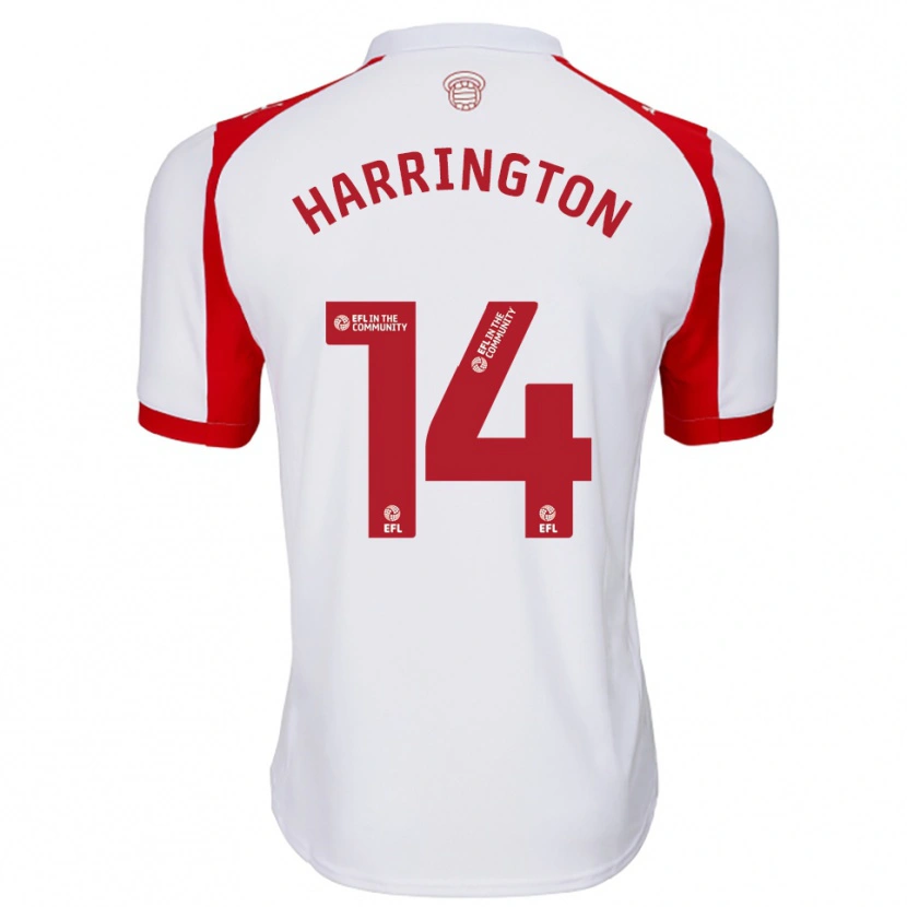 Danxen Herren Harry Harrington #14 Weiß Rot Heimtrikot Trikot 2025/26 T-Shirt Schweiz