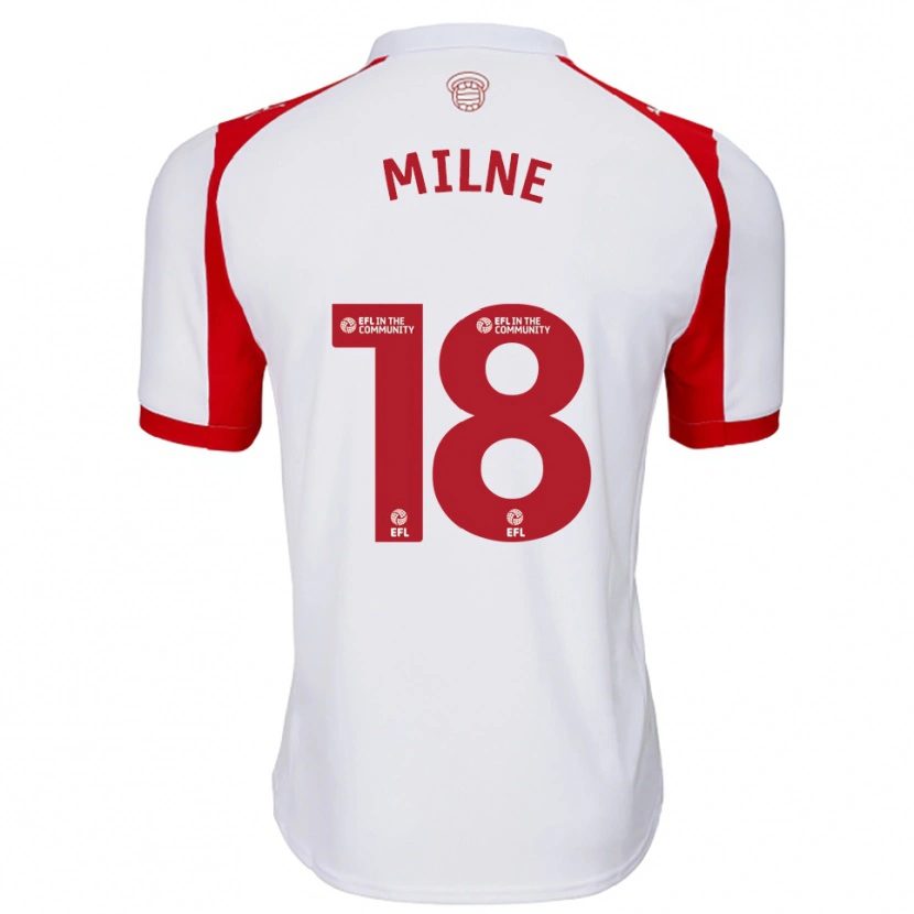 Danxen Herren Isabel Milne #18 Weiß Rot Heimtrikot Trikot 2025/26 T-Shirt Schweiz