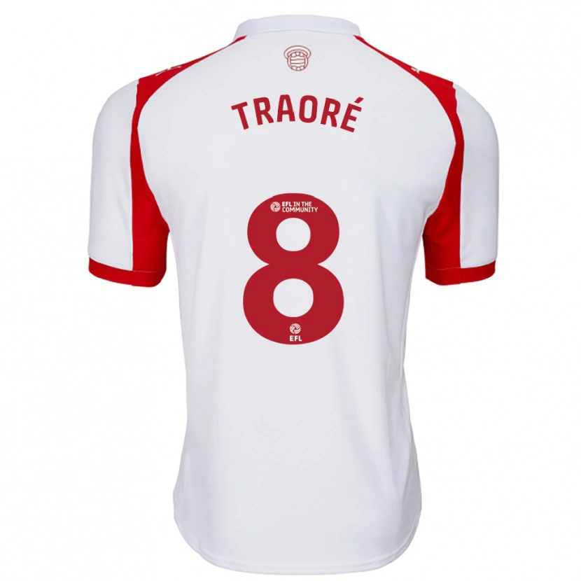 Danxen Herren Daouda Traoré #8 Weiß Rot Heimtrikot Trikot 2025/26 T-Shirt Schweiz