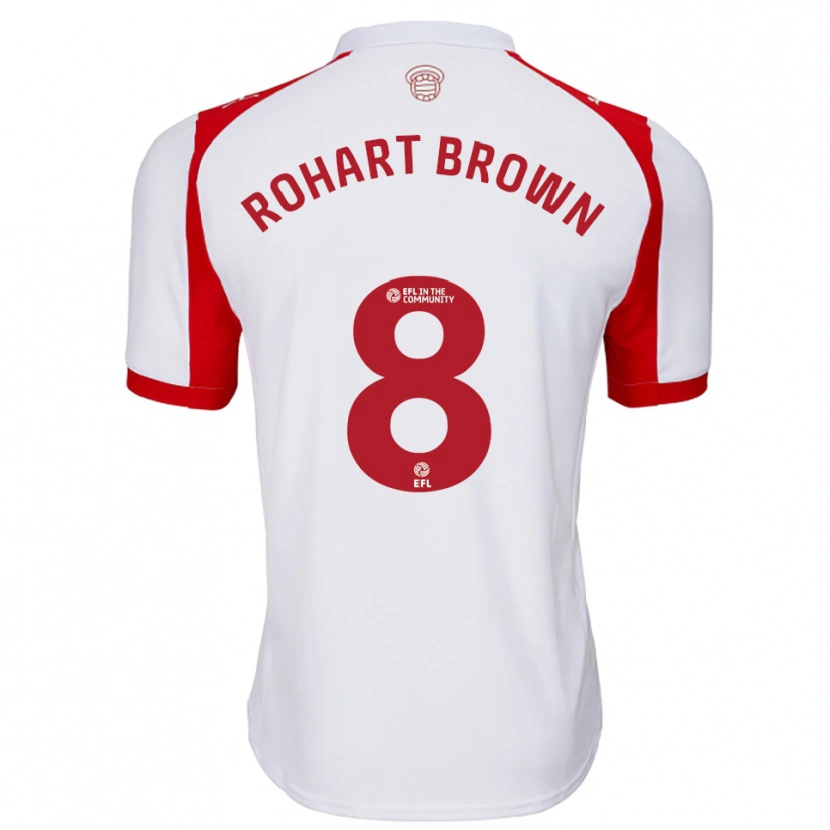 Danxen Herren Thierry Rohart-Brown #8 Weiß Rot Heimtrikot Trikot 2025/26 T-Shirt Schweiz