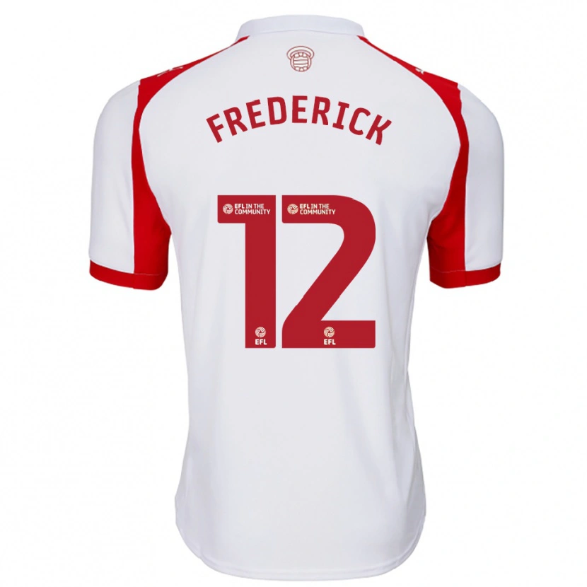 Danxen Herren Cameron Frederick #12 Weiß Rot Heimtrikot Trikot 2025/26 T-Shirt Schweiz