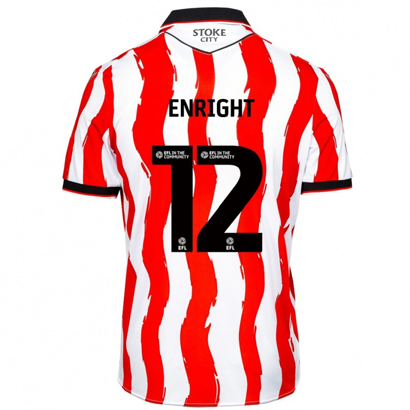 Danxen Herren Luke Enright #12 Weiß Rot Heimtrikot Trikot 2025/26 T-Shirt Schweiz