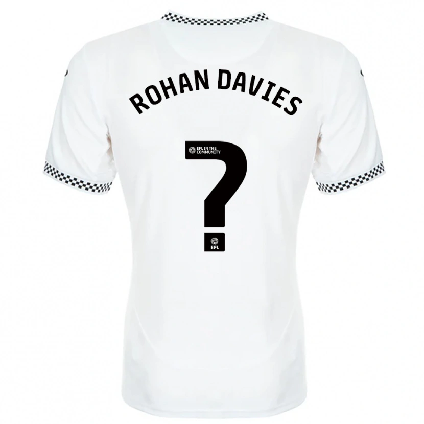 Danxen Herren Rohan Davies #0 Weiß Orange Heimtrikot Trikot 2025/26 T-Shirt Schweiz
