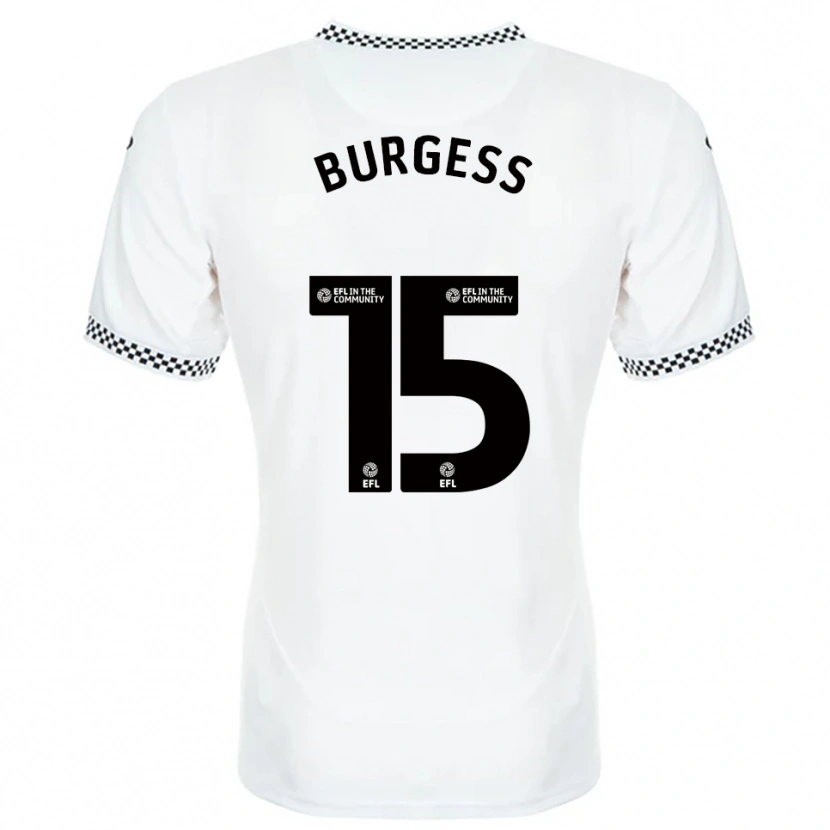 Danxen Herren Cameron Burgess #15 Weiß Orange Heimtrikot Trikot 2025/26 T-Shirt Schweiz