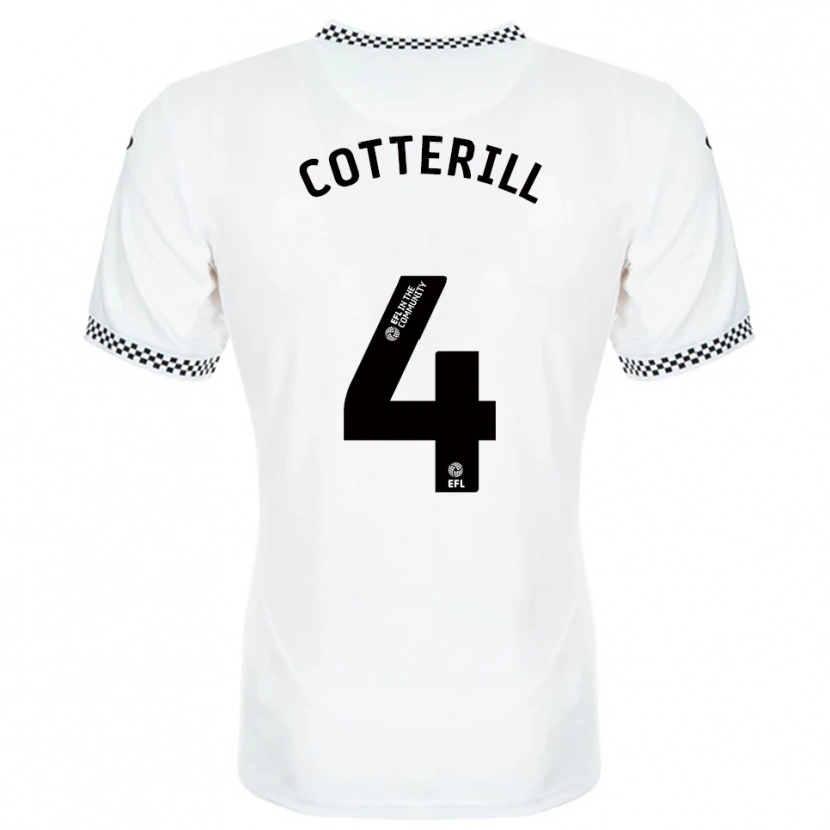 Danxen Herren Joel Cotterill #4 Weiß Orange Heimtrikot Trikot 2025/26 T-Shirt Schweiz