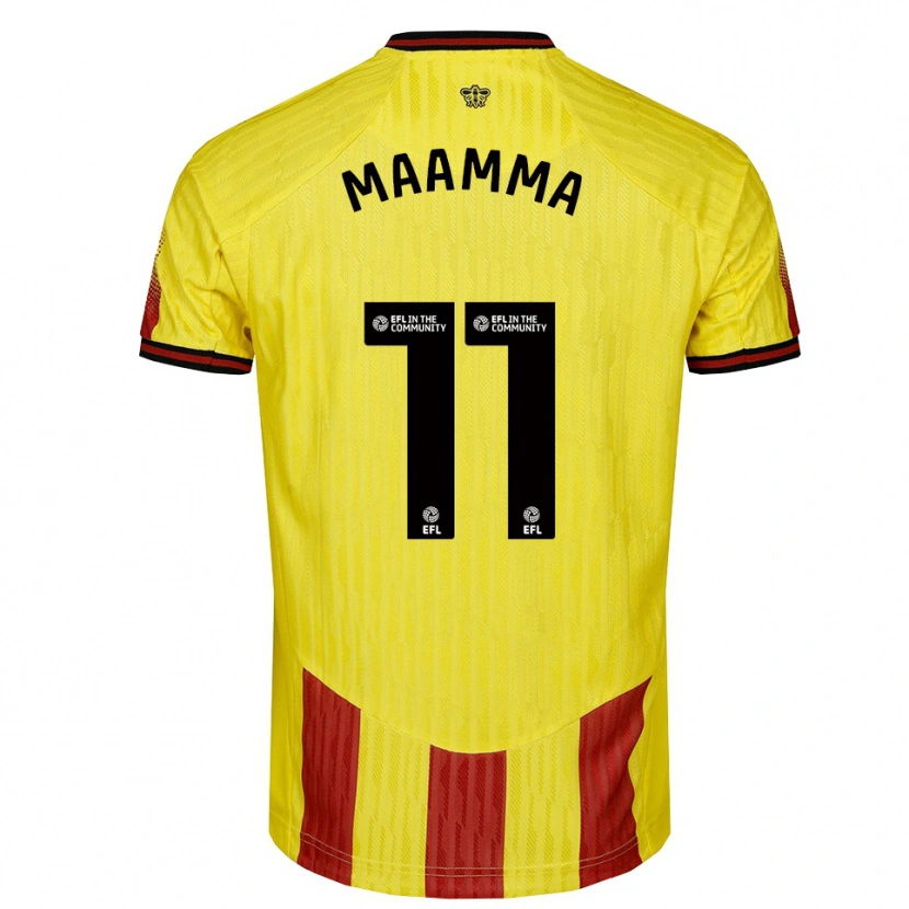 Danxen Herren Othmane Maamma #11 Gelb Rot Heimtrikot Trikot 2025/26 T-Shirt Schweiz