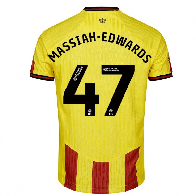 Danxen Herren Zavier Massiah-Edwards #47 Gelb Rot Heimtrikot Trikot 2025/26 T-Shirt Schweiz