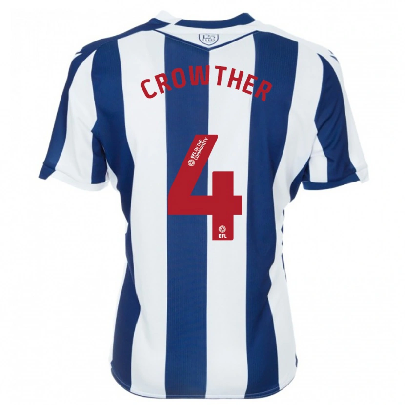 Danxen Herren Matthew Crowther #4 Marine Weiß Heimtrikot Trikot 2025/26 T-Shirt Schweiz