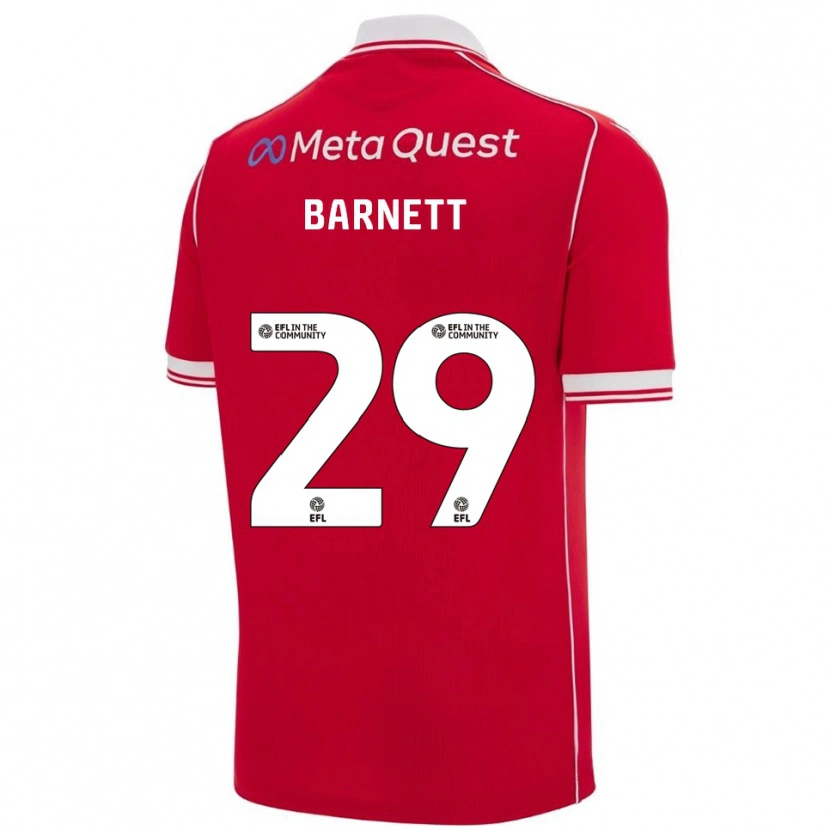 Danxen Herren Ryan Barnett #29 Rot Weiß Heimtrikot Trikot 2025/26 T-Shirt Schweiz