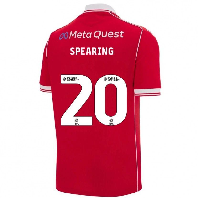 Danxen Herren Natasha Spearing #20 Rot Weiß Heimtrikot Trikot 2025/26 T-Shirt Schweiz