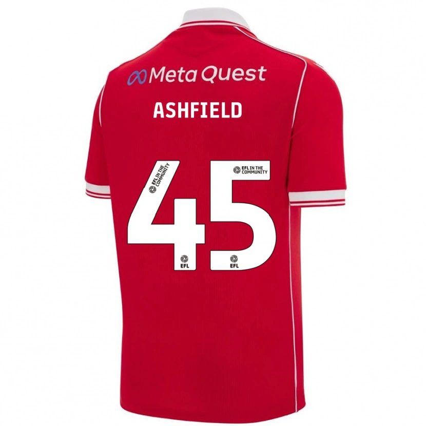 Danxen Herren Harry Ashfield #45 Rot Weiß Heimtrikot Trikot 2025/26 T-Shirt Schweiz