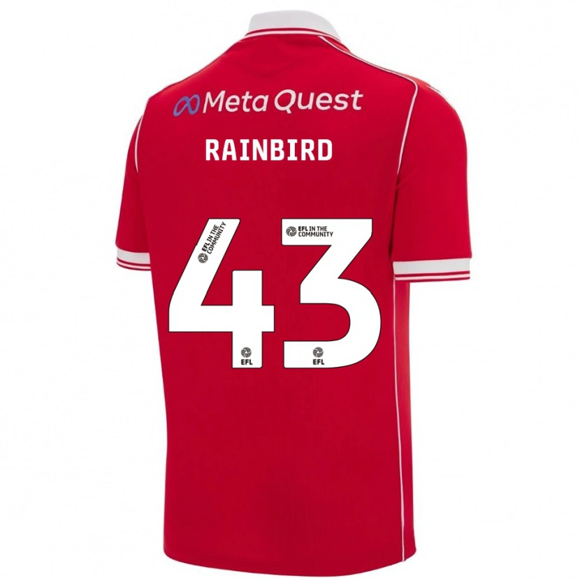 Danxen Herren James Rainbird #43 Rot Weiß Heimtrikot Trikot 2025/26 T-Shirt Schweiz