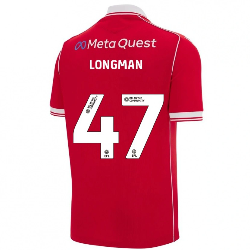 Danxen Herren Ryan Longman #47 Rot Weiß Heimtrikot Trikot 2025/26 T-Shirt Schweiz