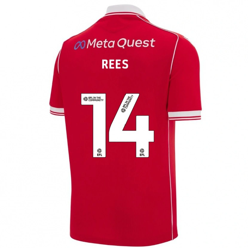 Danxen Herren Joe Rees #14 Rot Weiß Heimtrikot Trikot 2025/26 T-Shirt Schweiz