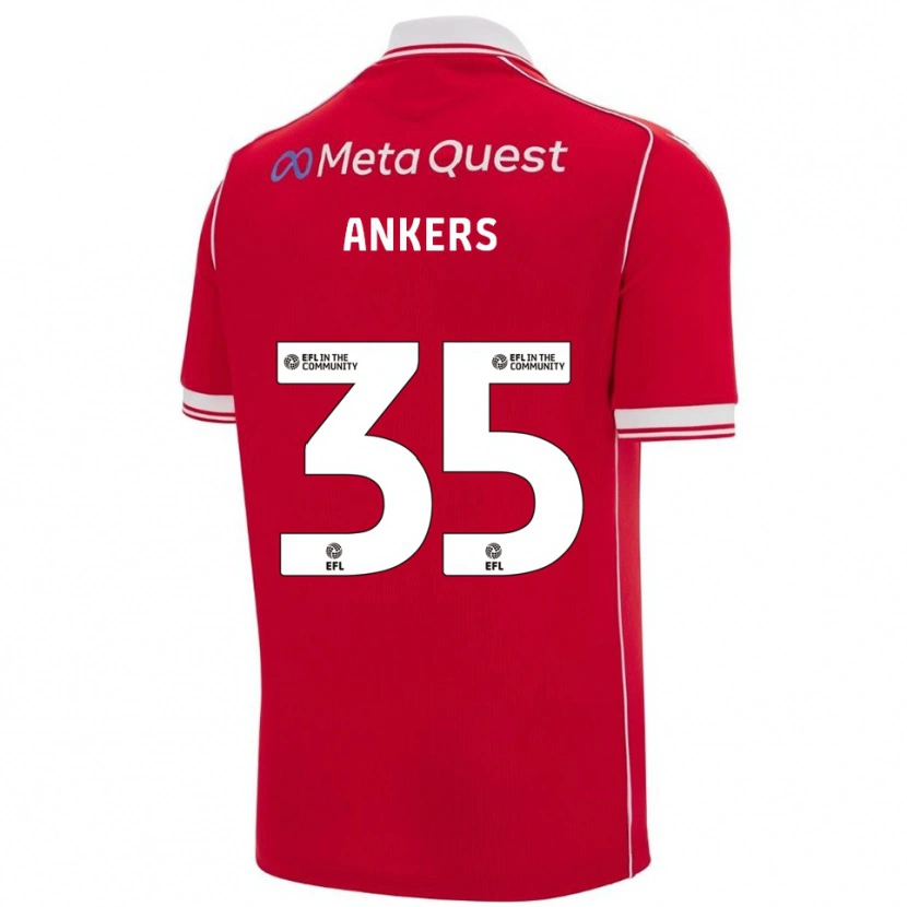 Danxen Herren Chloe Ankers #35 Rot Weiß Heimtrikot Trikot 2025/26 T-Shirt Schweiz