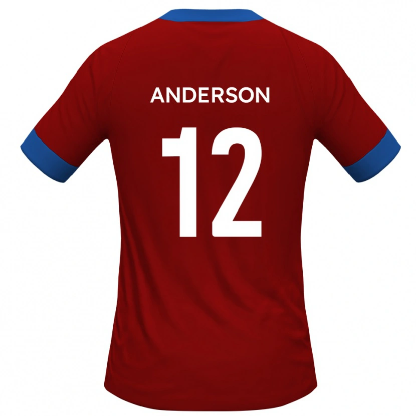 Danxen Herren Keane Anderson #12 Rot Blau Heimtrikot Trikot 2025/26 T-Shirt Schweiz