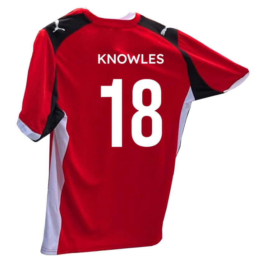 Danxen Herren Jimmy Knowles #18 Rot Weiß Heimtrikot Trikot 2025/26 T-Shirt Schweiz