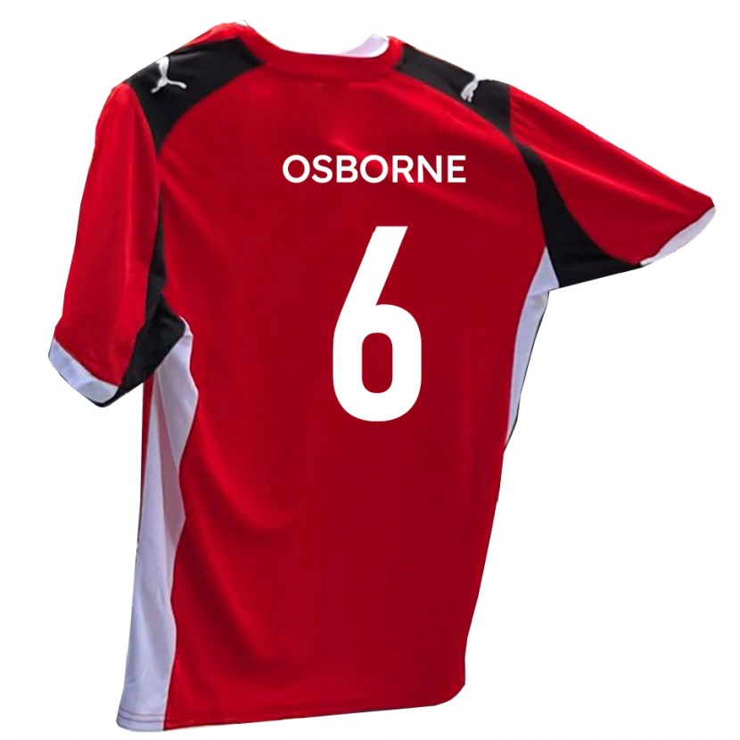 Danxen Herren Elliot Osborne #6 Rot Weiß Heimtrikot Trikot 2025/26 T-Shirt Schweiz