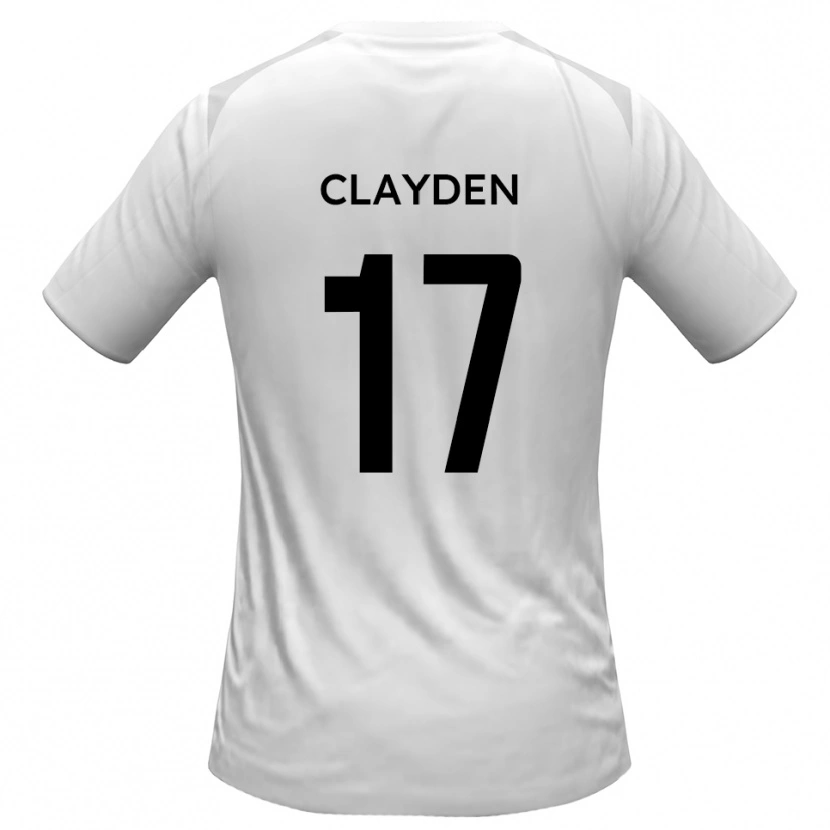Danxen Herren Charles Clayden #17 Weiß Grau Heimtrikot Trikot 2025/26 T-Shirt Schweiz