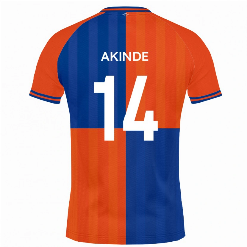 Danxen Herren John Akinde #14 Orange Königsblau Heimtrikot Trikot 2025/26 T-Shirt Schweiz