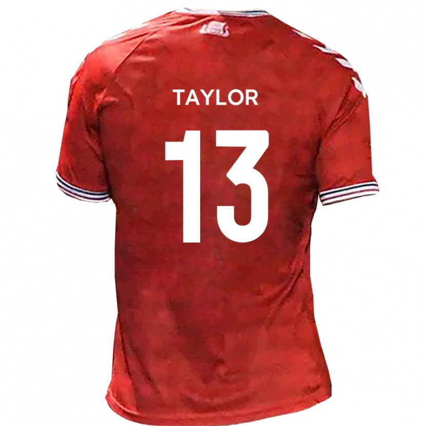 Danxen Herren Sam Taylor #13 Rot Weiß Heimtrikot Trikot 2025/26 T-Shirt Schweiz