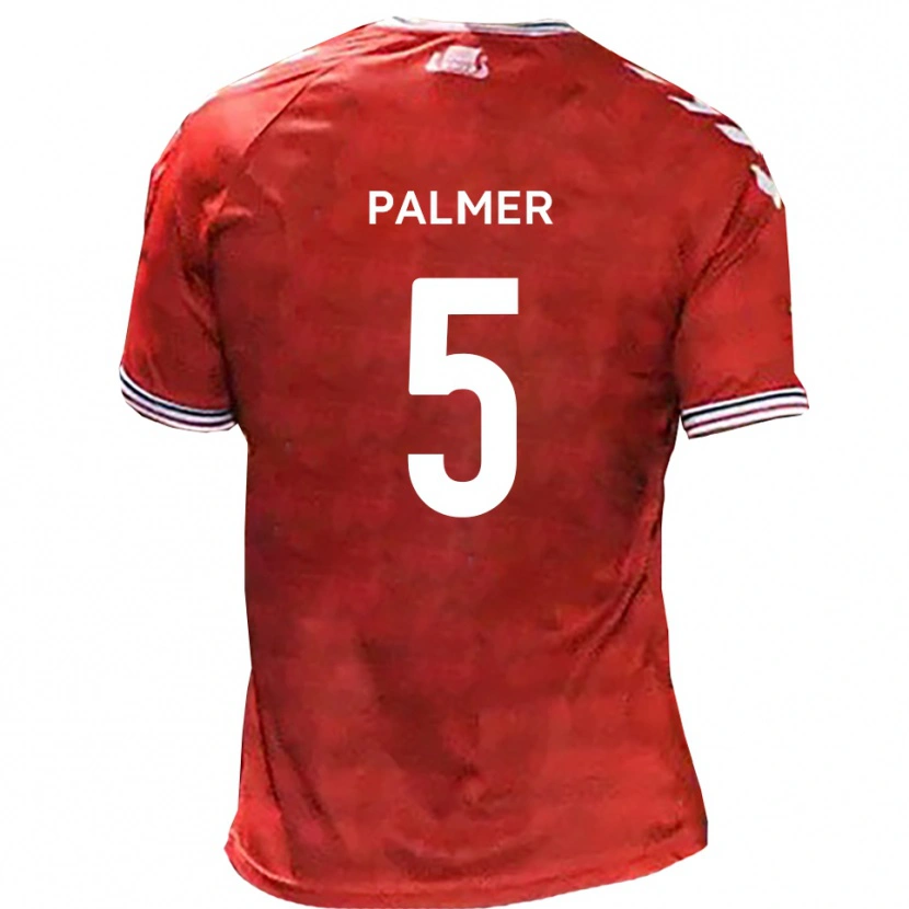Danxen Herren Ashley Palmer #5 Rot Weiß Heimtrikot Trikot 2025/26 T-Shirt Schweiz