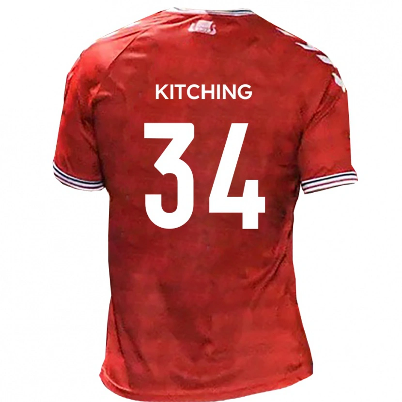 Danxen Herren Mark Kitching #34 Rot Weiß Heimtrikot Trikot 2025/26 T-Shirt Schweiz